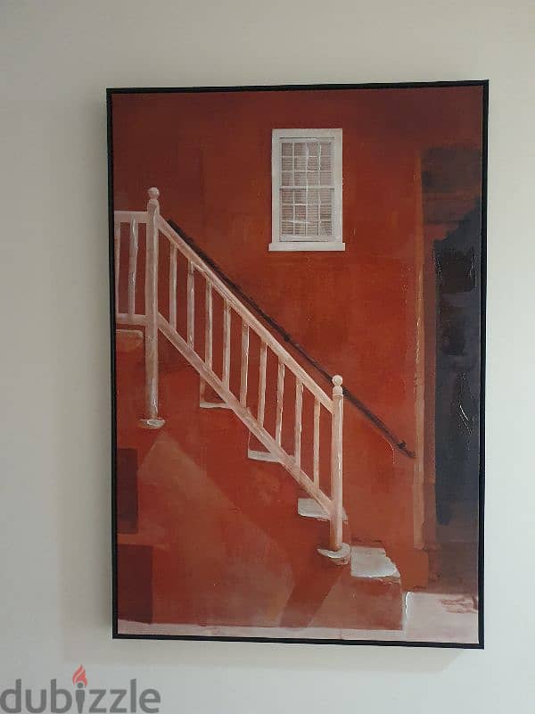 Red Staircase Painting 0