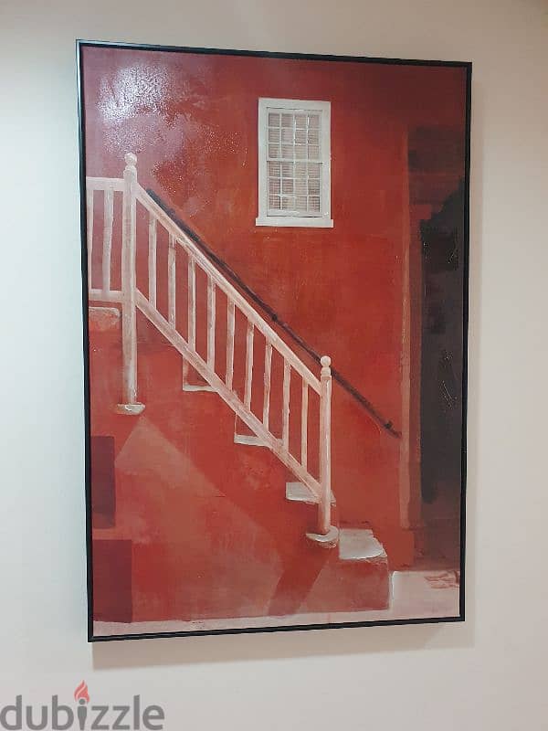 Red Staircase Painting 1