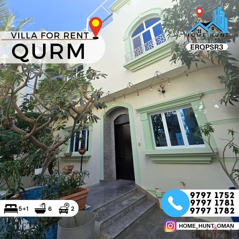 PDO QURUM | WELL MAINTAINED 5+1BR COMPOUND VILLA FOR RENT 0