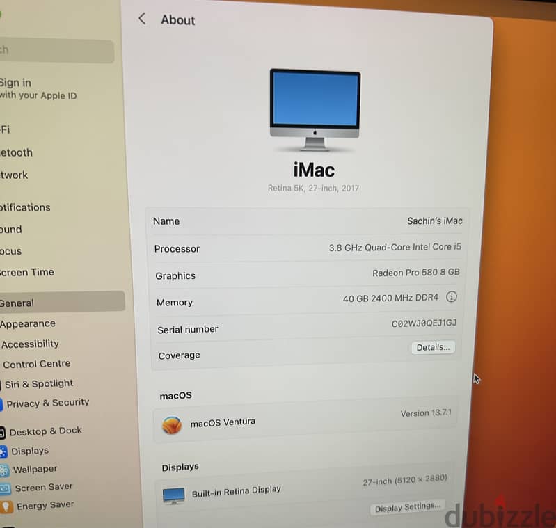 For Sale: 27-inch Retina 5K iMac (2017) – Upgraded for Speed 4