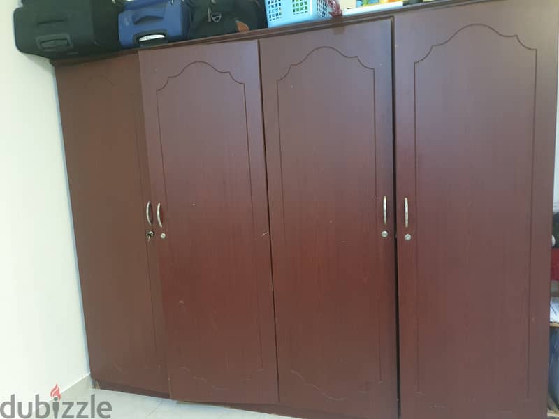 Big 4 door Cupboard and dressing table with drawers 0