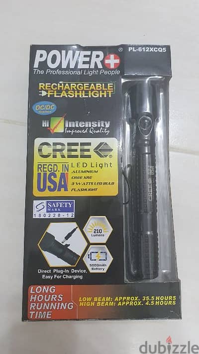 Cree XRE Q5 Rechargeable Flashlight