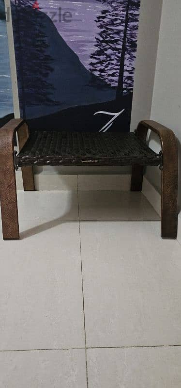 arm chair and table