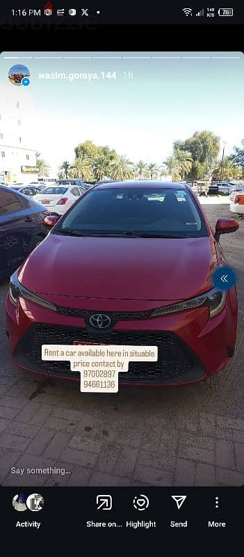 rent car available only 7 OMR per day 17