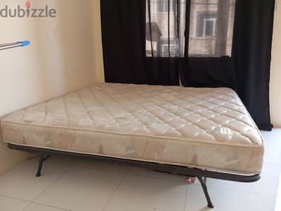 bed with mattress