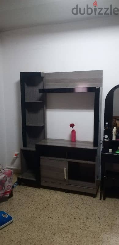 TV Stand, Glass Centre Table & Side Table For sale