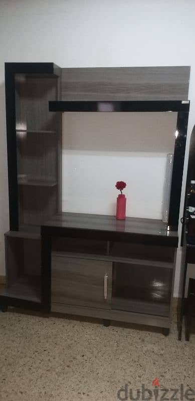 TV Stand, Glass Centre Table & Side Table For sale 1