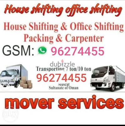 House shiffting service all Muscat oman and Muscat oman to Dubai