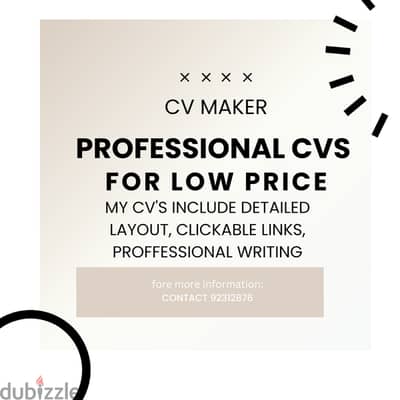 CV/RESUME MAKING