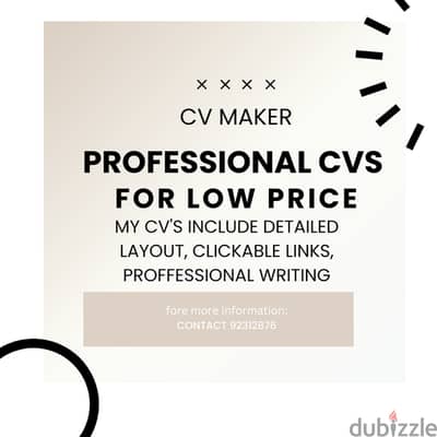 CV RESUME MAKING