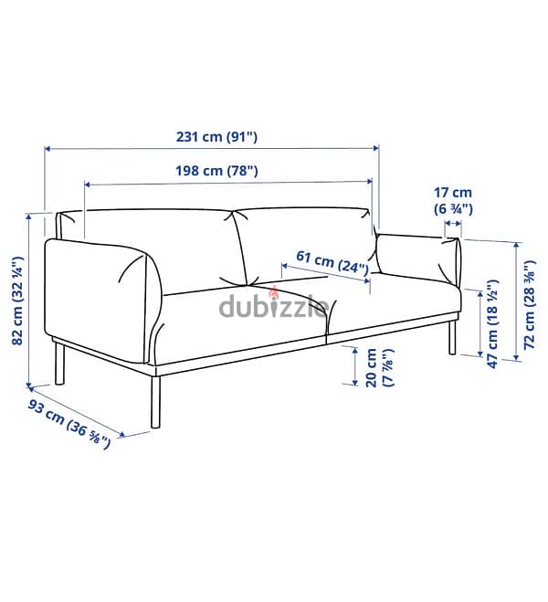 3 seater sofa IKEA APPLARYD 2