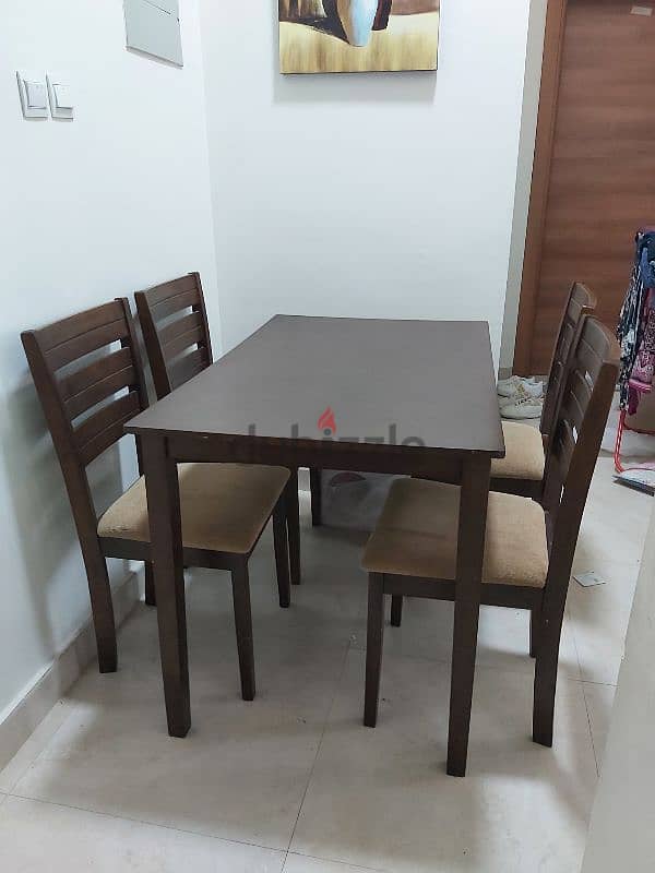 Dining table with 4 chairs ( Almost new ) 2