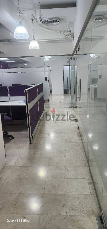 Qurum open space offices for rent with terrace