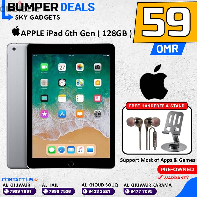 SPECIAL OFFERS ! Apple iPad 5th | 6th | 7th | Mini | Air | Pro |iOS 18 7