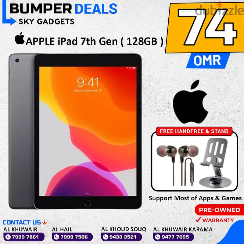 SPECIAL OFFERS ! Apple iPad 5th | 6th | 7th | Mini | Air | Pro |iOS 18 8