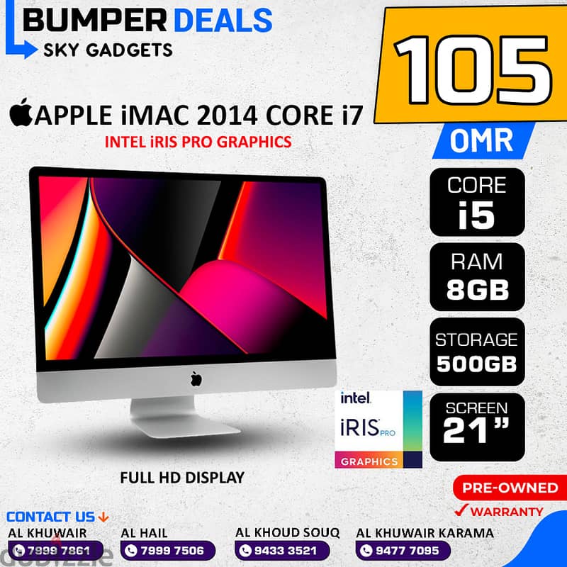 Offers! Apple iMAC Core i5 & i7 2019 | 2017 | 2015 | 2012 Discounted 3