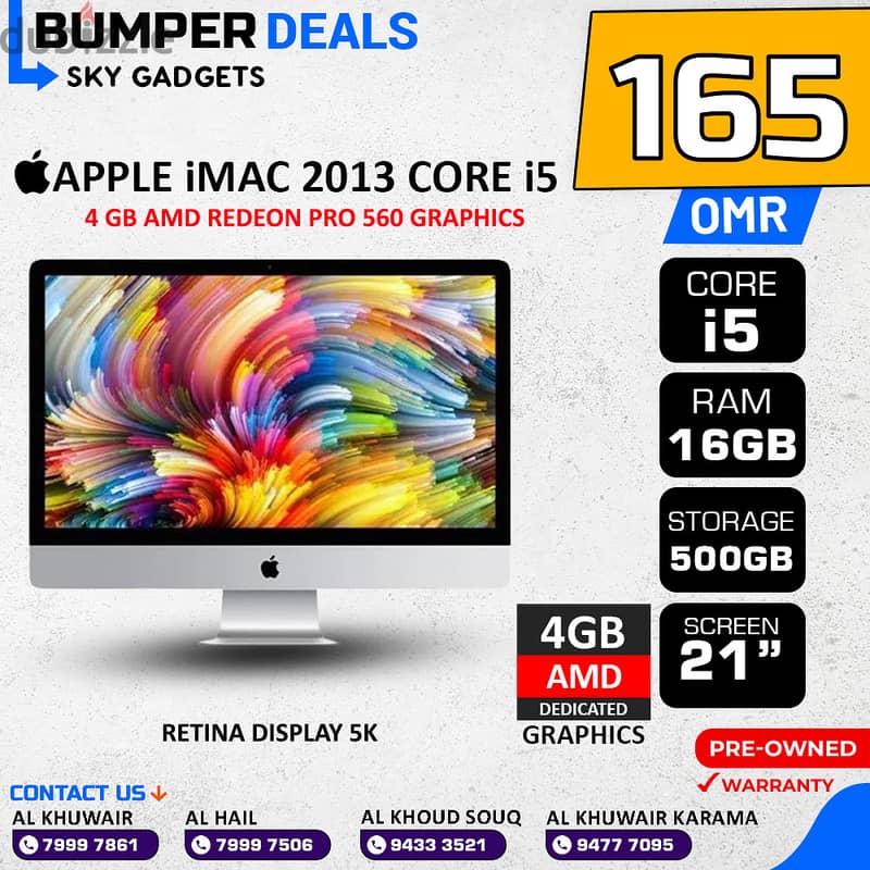 Offers! Apple iMAC Core i5 & i7 2019 | 2017 | 2015 | 2012 Discounted 9