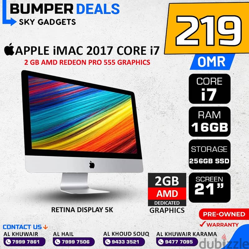 Offers! Apple iMAC Core i5 & i7 2019 | 2017 | 2015 | 2012 Discounted 12