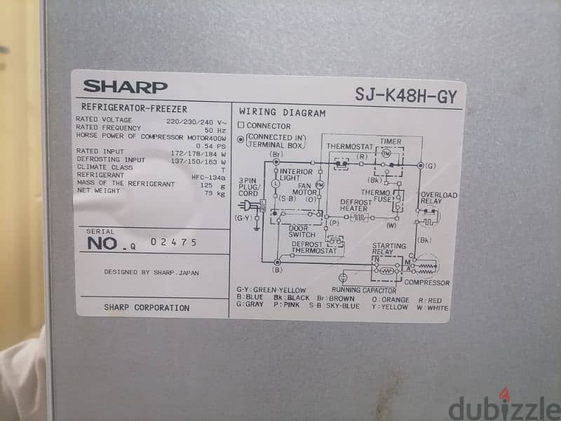 sharp fridge 50 RO 4