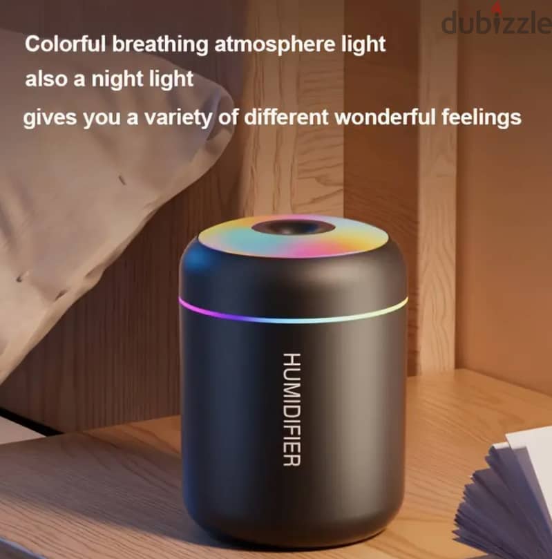 Oil Aromatherapy Mist Diffuser & Humidifier with Color-Changing Light 1