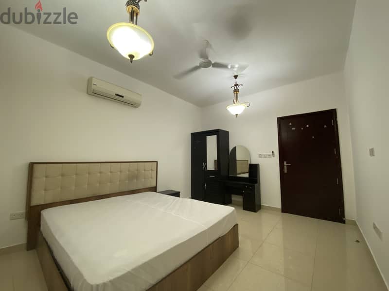 Fully Furnished spacious room with seperate washroom in Al Ghubra 1