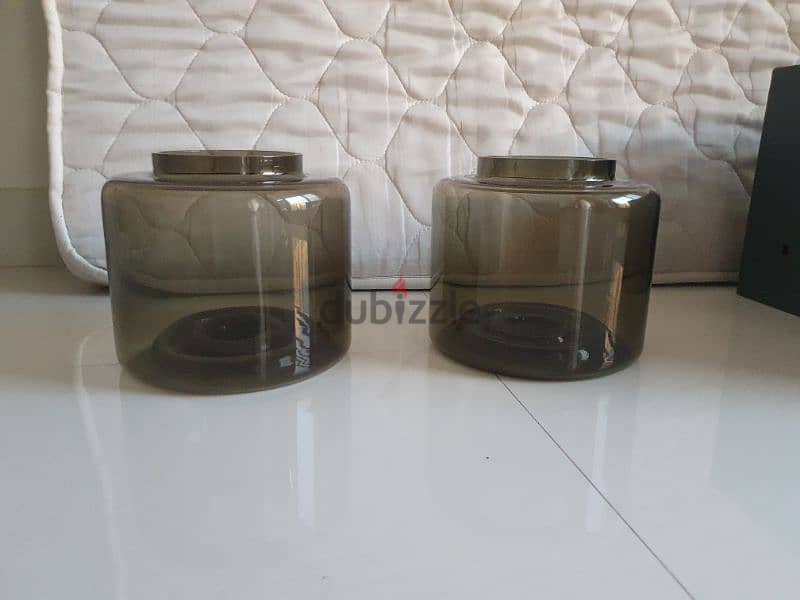 Black Transparent Vase / Storage 0