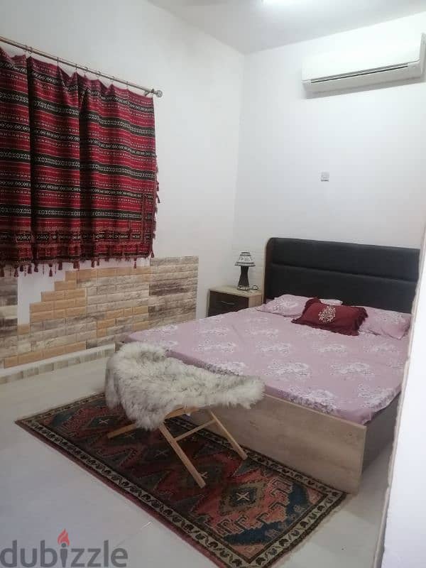 1bhk full furniture incloding all servis 160 Rials . 1