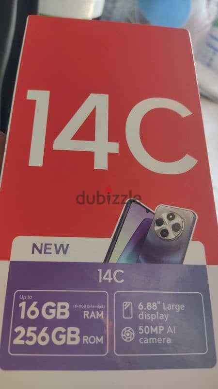 Redmi 14c 16gb  . . 256. . new only 2das using 2