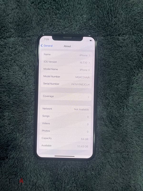 64 Gb battery health 100% lcd orginal face id working 1