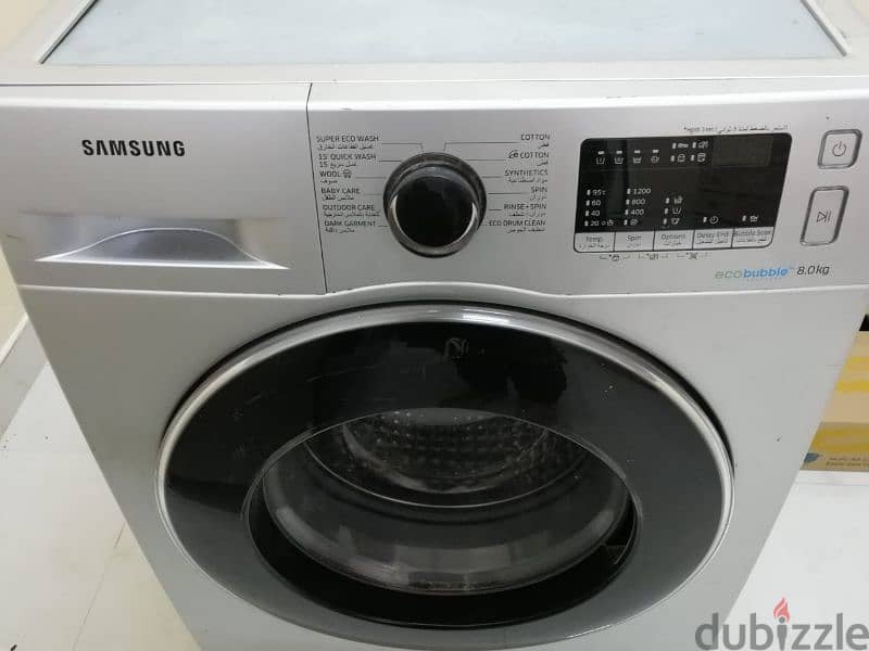 Samsung front loading Eco bubble 8kg washing machine 1