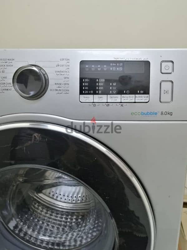 Samsung front loading Eco bubble 8kg washing machine 6