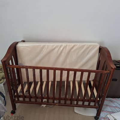 Kids Woods bed and Mattress