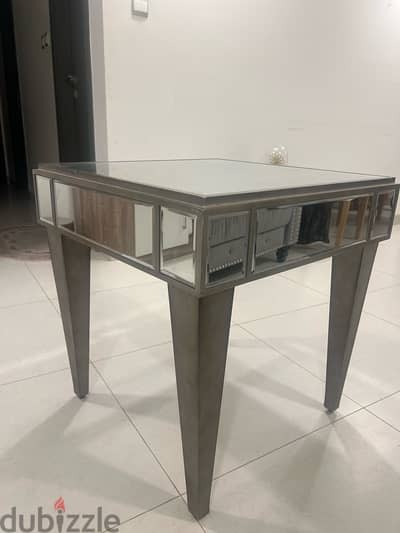 2 GLass  side table