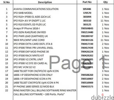 AVAYA telephone system complete Set