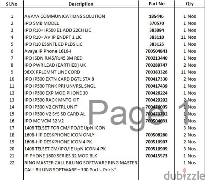 AVAYA telephone system complete Set 0