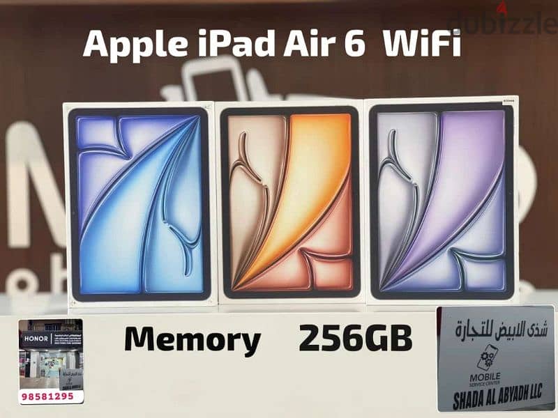 Apple ipad Air 6 Wifi 256gb 0096898581295 Apple ipad Air 6 Wifi 256gb 1