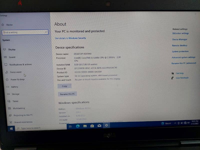 DELL LAPTOP E5550 6