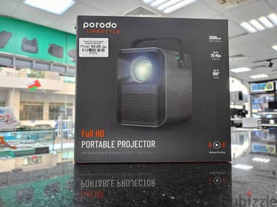 Porodo Full HD Portable Projector PD-HDPRJAN-BK