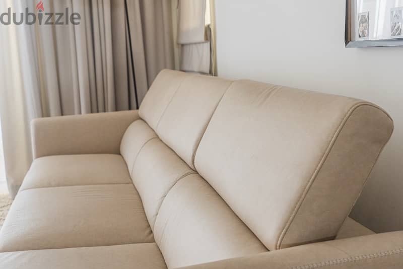 3 Seater L shape leather sofa 3