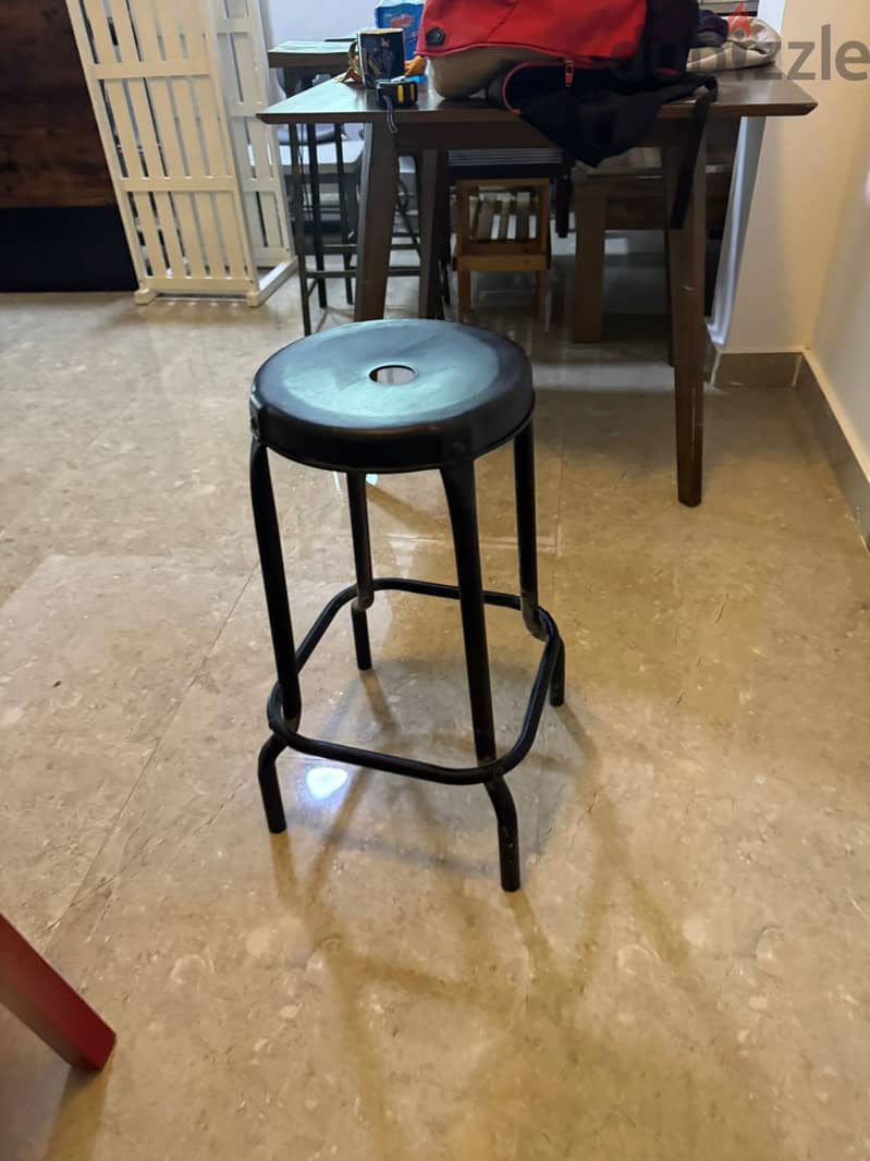 "Black Stool - Great Condition! Only OMR 6!" 2