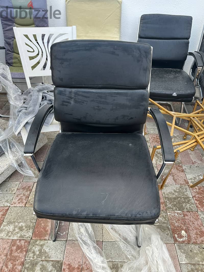 "Black Office Chairs - 3 Available! Only OMR 10 Each!" 0