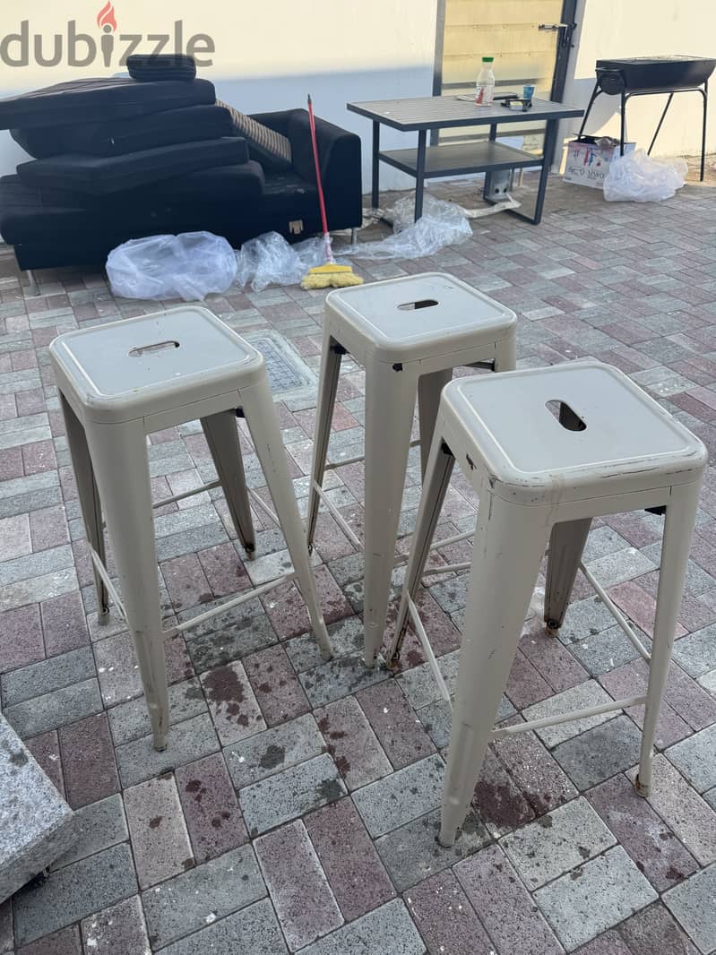 "Metal Stools - 3 Available! Only OMR 10 Each!" 0