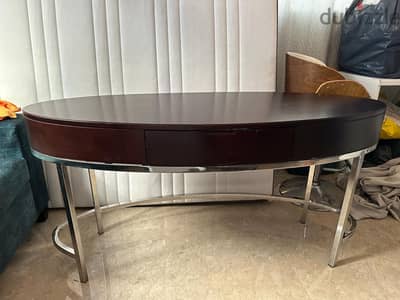 "Luxury Brown Office Desk - Great Condition! Only OMR 25!"