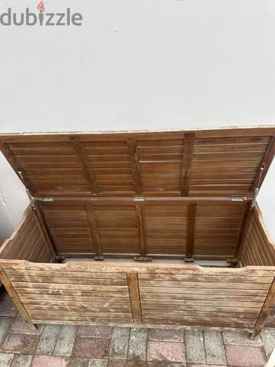 "Garden Storage Box - Brown Color! Only OMR 15!"