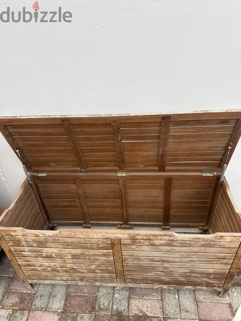 "Garden Storage Box - Brown Color! Only OMR 15!" 0