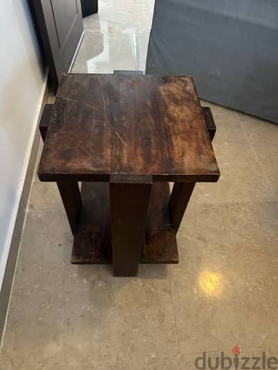 Wooden Brown Coffee Table - Great Condition! Only OMR 15!