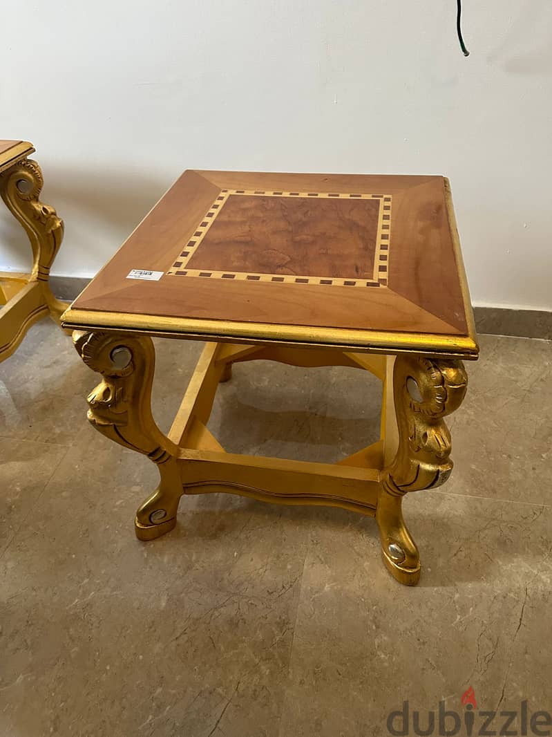 Elegant Golden Coffee Tables - Royal Vibes! Only OMR 8 Each! 1