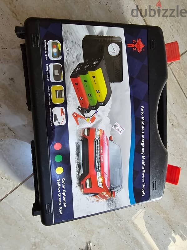 Multi Purpose Jump Starter, Tyre inflator, Power Bank 0