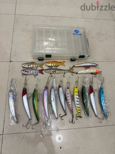 طعم الصيد للبيع fishing lure and box