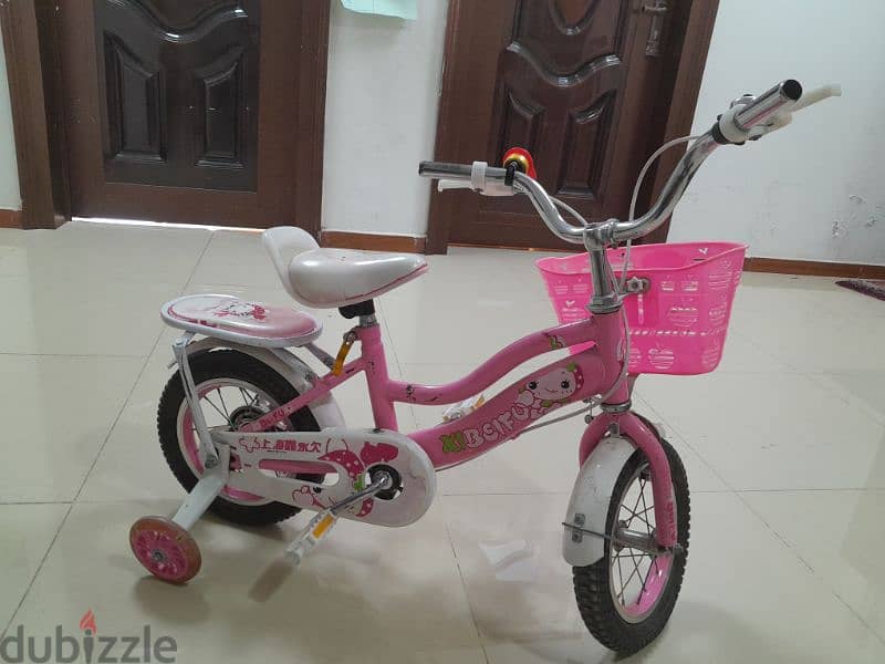 Kids bicycle with scooter for sale 2